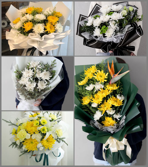 安徽六安市霍山县磨子潭镇白事花束代送